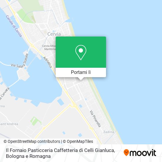 Mappa Il Fornaio Pasticceria Caffetteria di Celli Gianluca