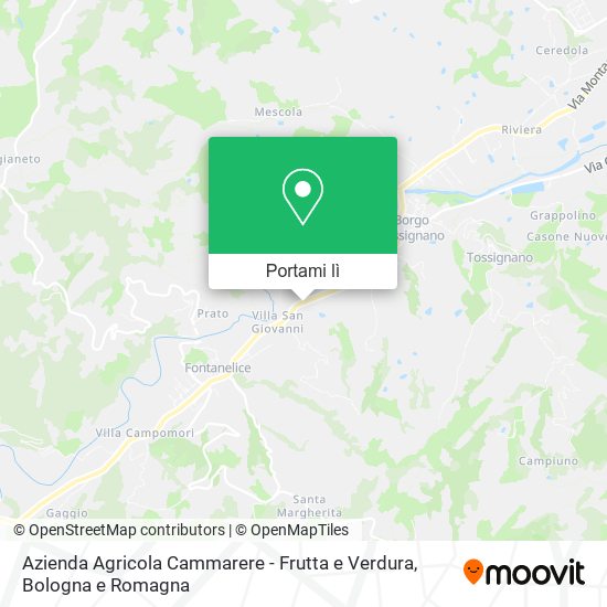 Mappa Azienda Agricola Cammarere - Frutta e Verdura