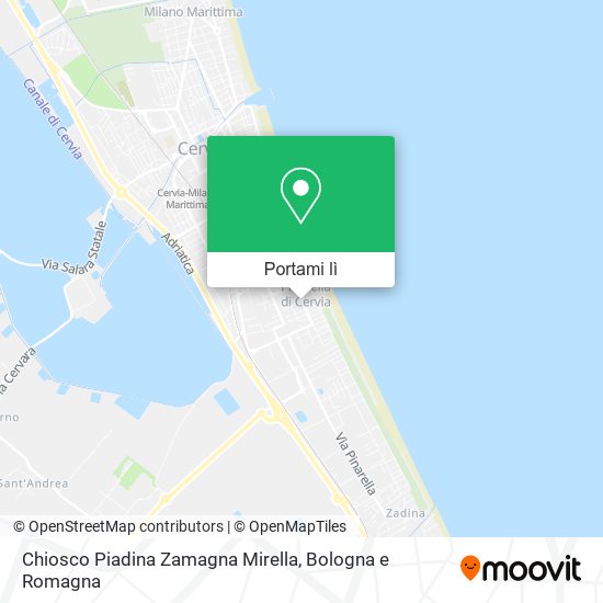 Mappa Chiosco Piadina Zamagna Mirella
