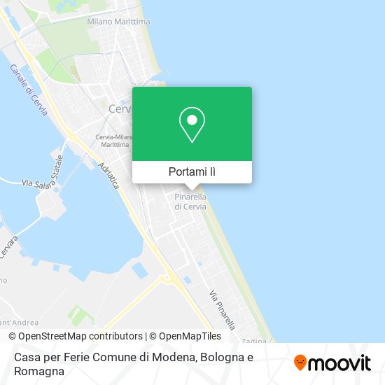 Mappa Casa per Ferie Comune di Modena