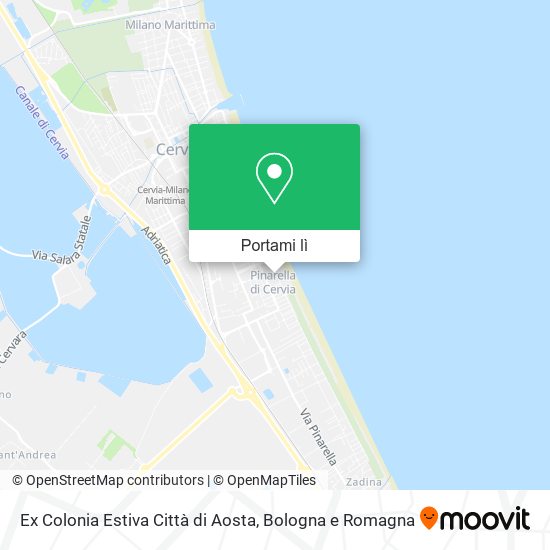 Mappa Ex Colonia Estiva Città di Aosta