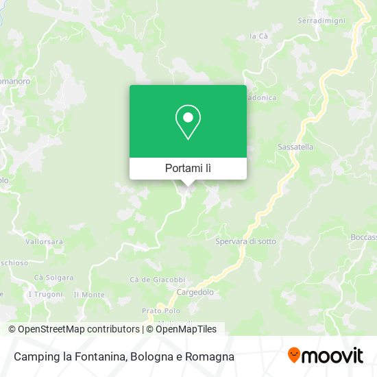 Mappa Camping la Fontanina