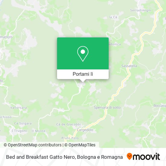 Mappa Bed and Breakfast Gatto Nero