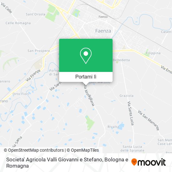 Mappa Societa' Agricola Valli Giovanni e Stefano