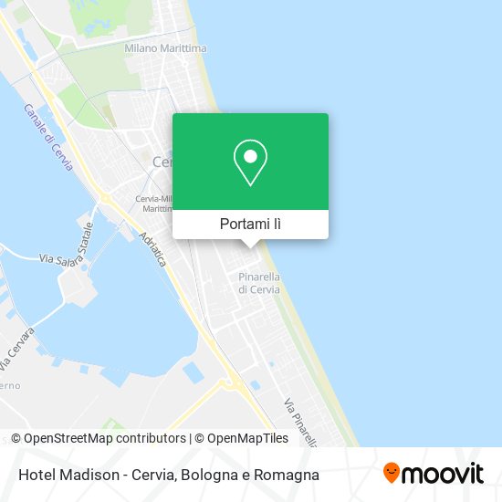 Mappa Hotel Madison - Cervia