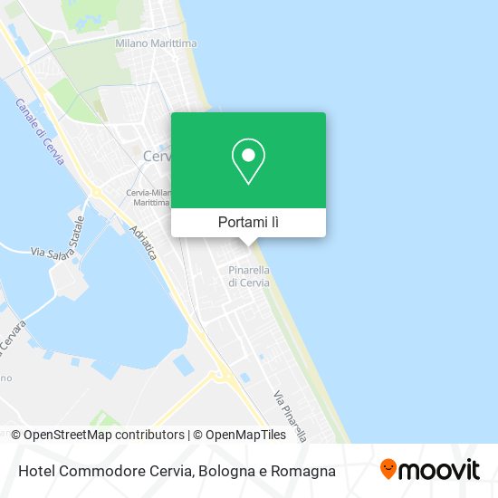 Mappa Hotel Commodore Cervia