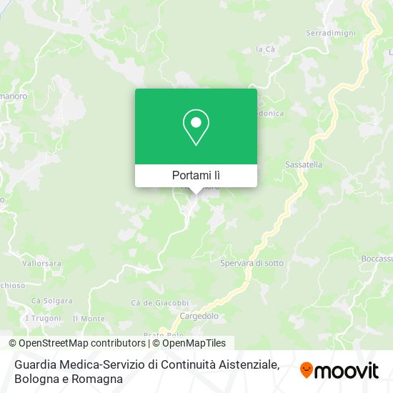 Mappa Guardia Medica-Servizio di Continuità Aistenziale