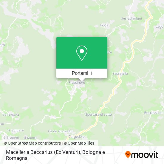 Mappa Macelleria Beccarius (Ex Venturi)
