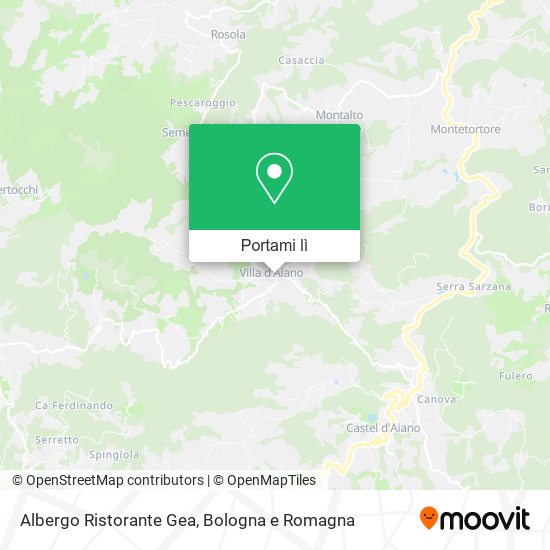 Mappa Albergo Ristorante Gea