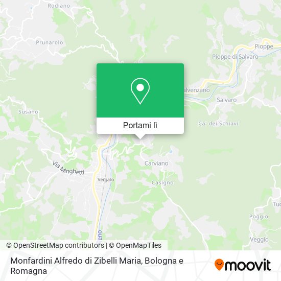 Mappa Monfardini Alfredo di Zibelli Maria