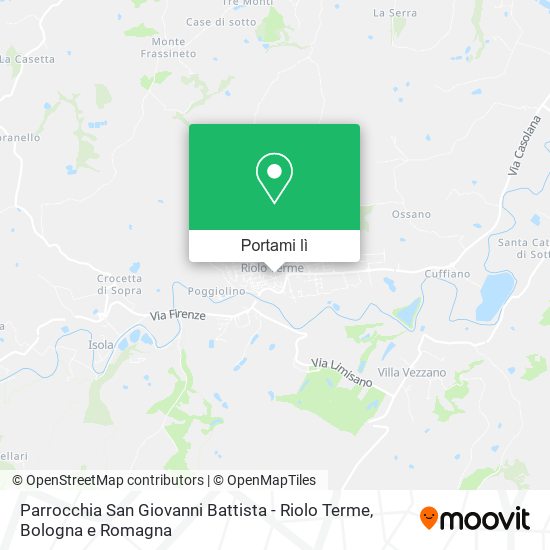 Mappa Parrocchia San Giovanni Battista - Riolo Terme