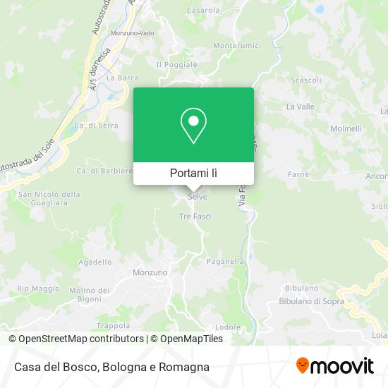 Mappa Casa del Bosco