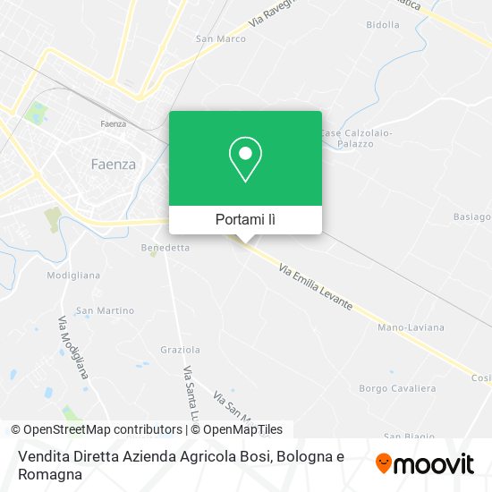 Mappa Vendita Diretta Azienda Agricola Bosi