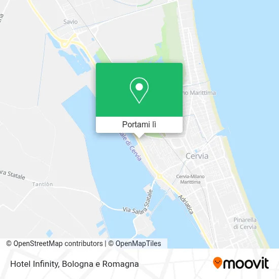 Mappa Hotel Infinity