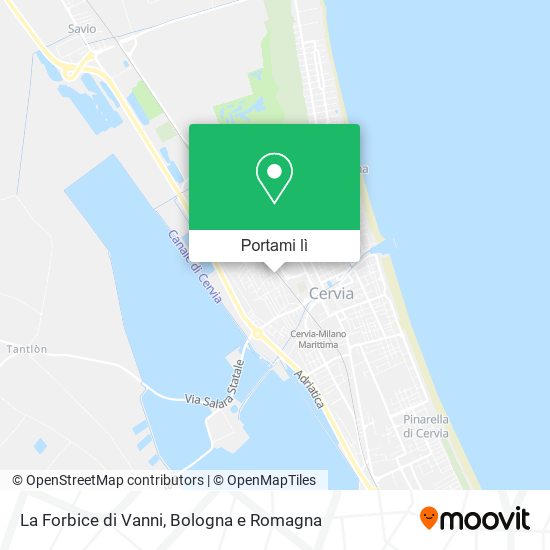 Mappa La Forbice di Vanni