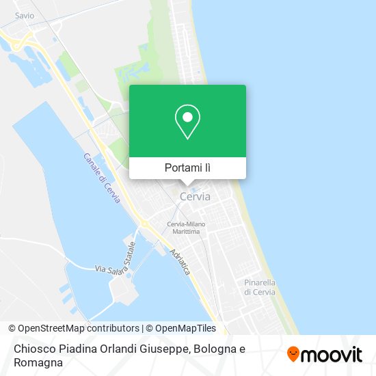 Mappa Chiosco Piadina Orlandi Giuseppe