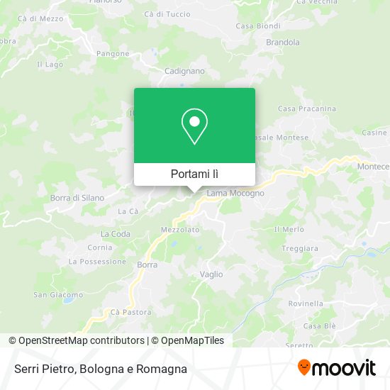 Mappa Serri Pietro