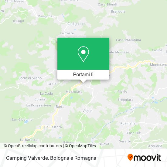 Mappa Camping Valverde