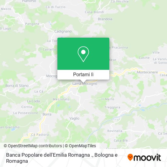 Mappa Banca Popolare dell'Emilia Romagna .