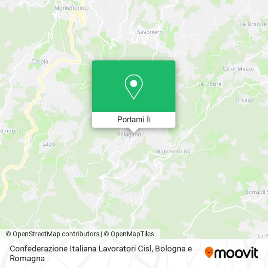 Mappa Confederazione Italiana Lavoratori Cisl