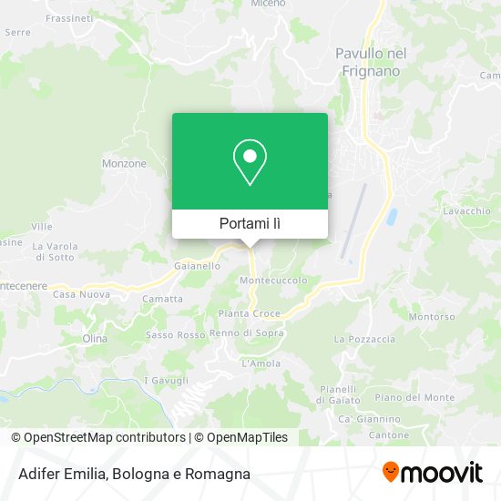 Mappa Adifer Emilia