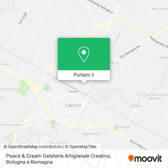 Mappa Peace & Cream Gelateria Artigianale Creativa