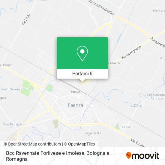 Mappa Bcc Ravennate Forlivese e Imolese