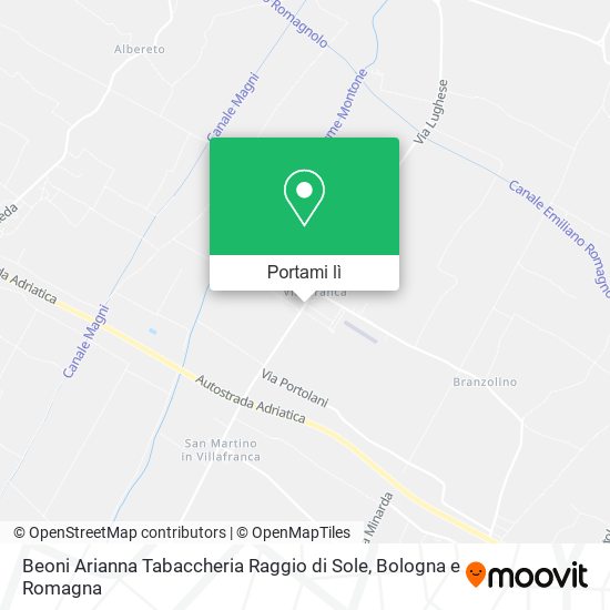 Mappa Beoni Arianna Tabaccheria Raggio di Sole