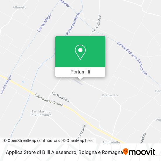 Mappa Applica Store di Billi Alessandro