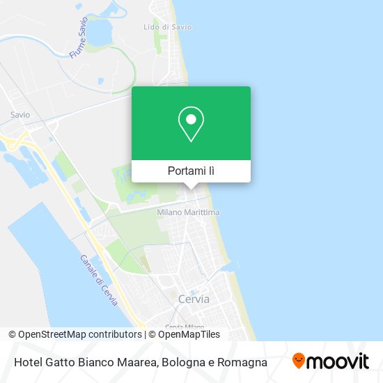 Mappa Hotel Gatto Bianco Maarea
