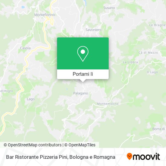 Mappa Bar Ristorante Pizzeria Pini
