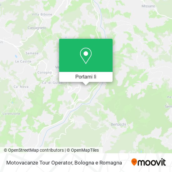 Mappa Motovacanze Tour Operator