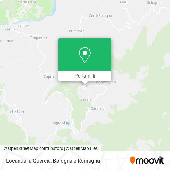 Mappa Locanda la Quercia