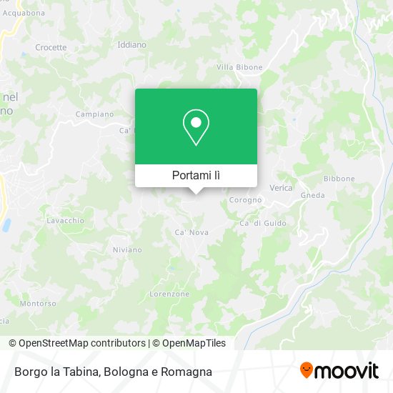 Mappa Borgo la Tabina