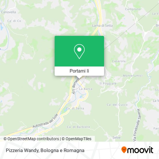 Mappa Pizzeria Wandy
