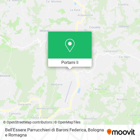 Mappa Bell'Essere Parrucchieri di Baroni Federica