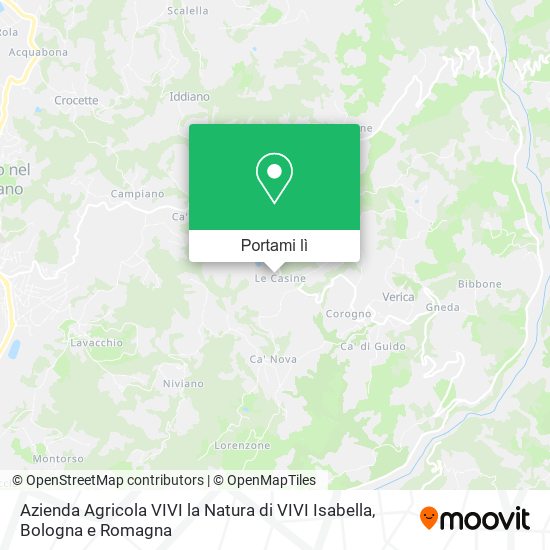 Mappa Azienda Agricola VIVI la Natura di VIVI Isabella