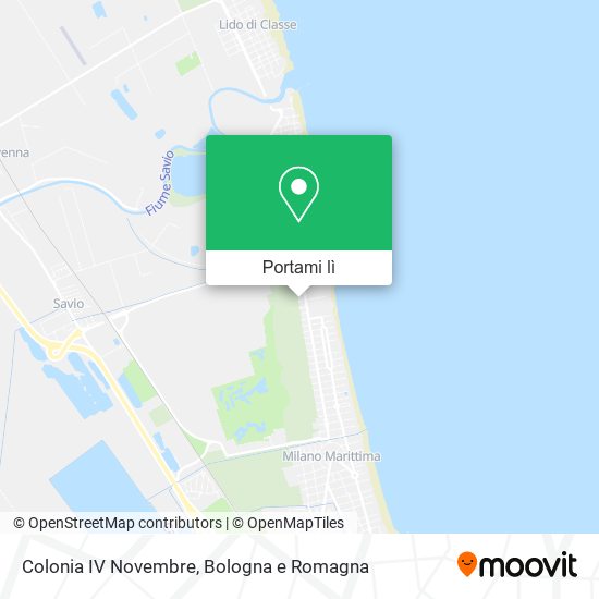 Mappa Colonia IV Novembre