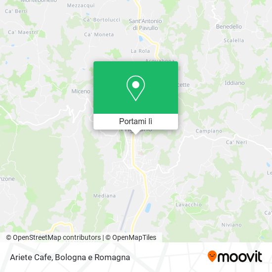 Mappa Ariete Cafe