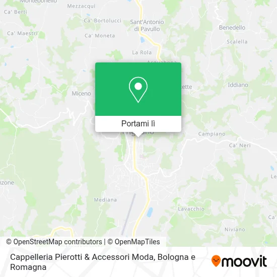 Mappa Cappelleria Pierotti & Accessori Moda