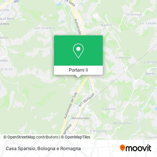 Mappa Casa Sparisio