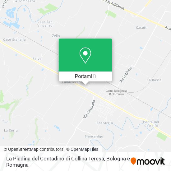 Mappa La Piadina del Contadino di Collina Teresa