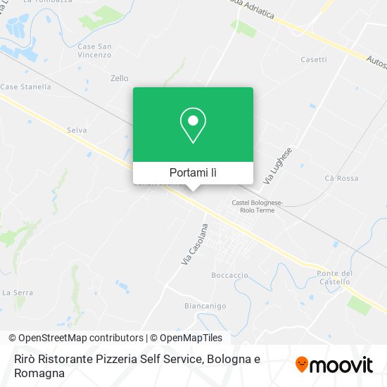 Mappa Rirò Ristorante Pizzeria Self Service