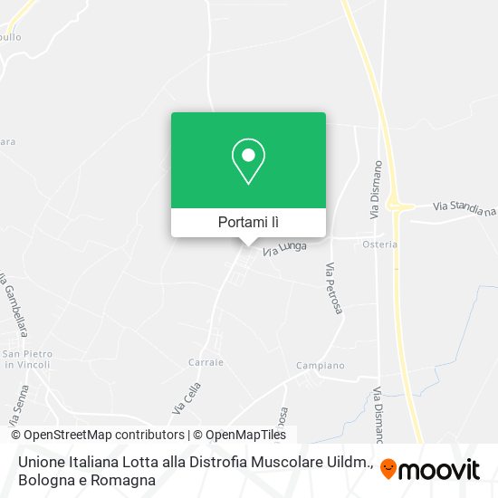 Mappa Unione Italiana Lotta alla Distrofia Muscolare Uildm.