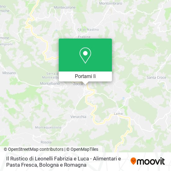 Mappa Il Rustico di Leonelli Fabrizia e Luca - Alimentari e Pasta Fresca