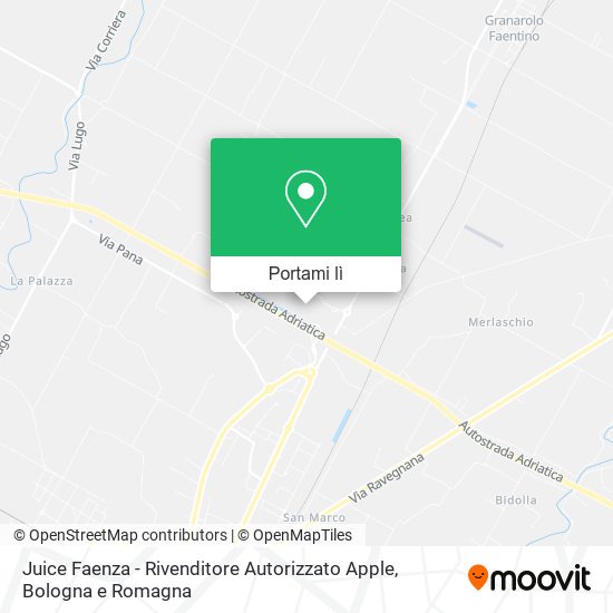 Mappa Juice Faenza - Rivenditore Autorizzato Apple