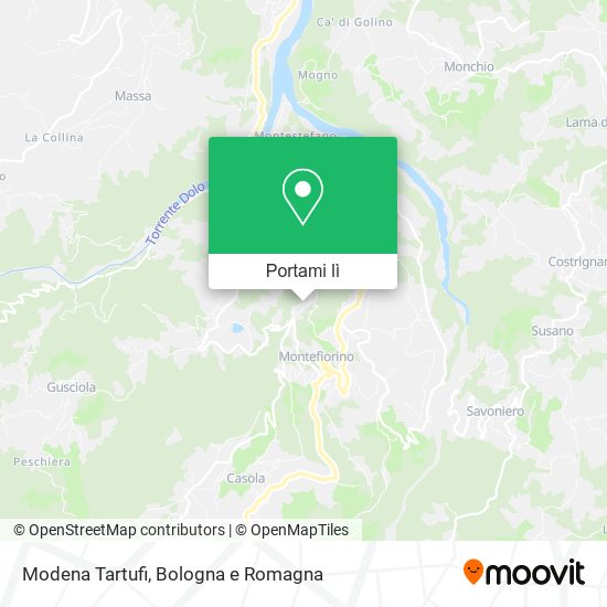 Mappa Modena Tartufi