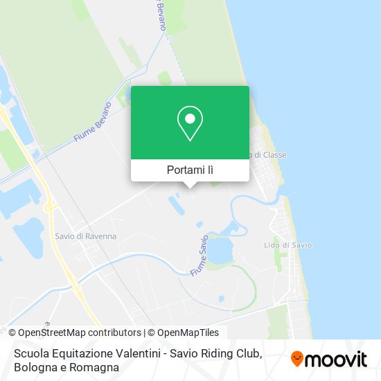 Mappa Scuola Equitazione Valentini - Savio Riding Club