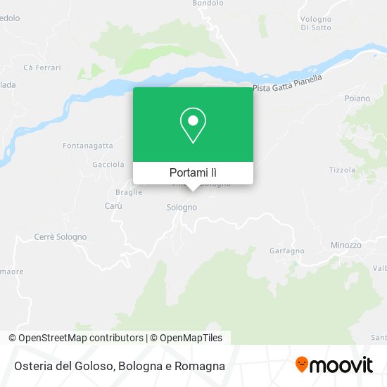 Mappa Osteria del Goloso