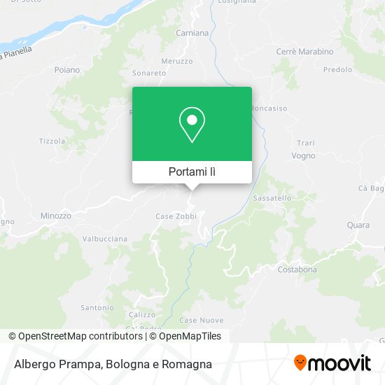 Mappa Albergo Prampa